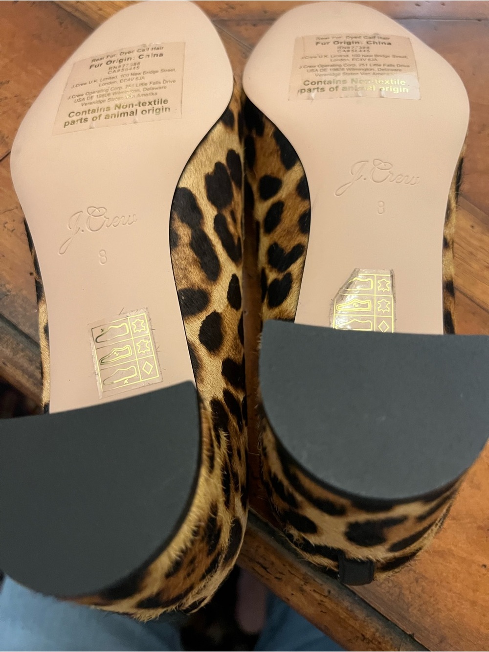 J. Crew Leopard Print Ballet 2 inch Heel in Tan and Black - Picture 5 of 8